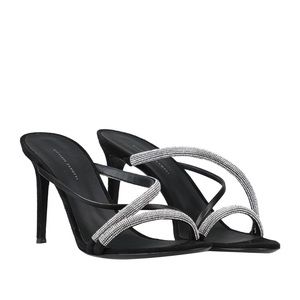 Authentic Giuseppe Zanotti croisette crystal heels